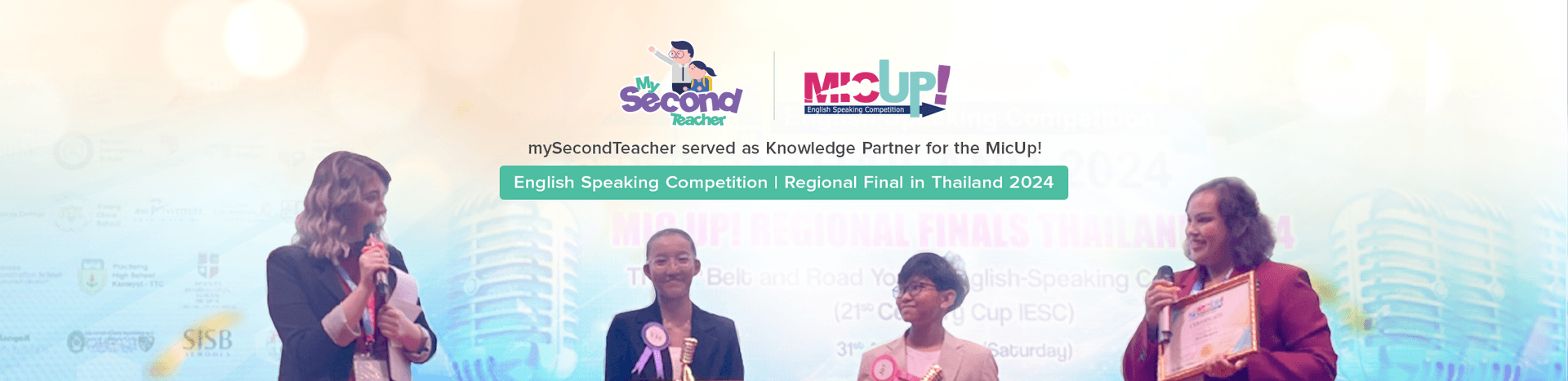 mySecondTeacher served as Knowledge Partner for the MicUp! English Speaking Competition (Regional Final in Thailand 2024)