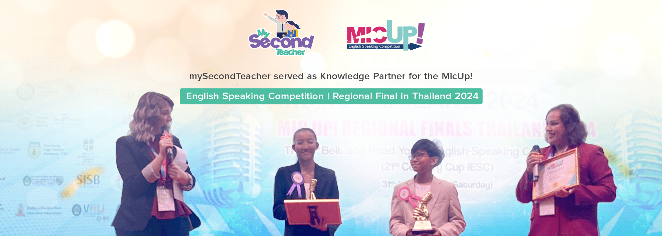 mySecondTeacher served as Knowledge Partner for the MicUp! English Speaking Competition (Regional Final in Thailand 2024)